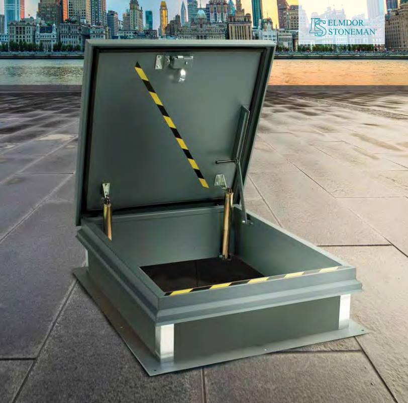 ElmdorMfgCo's tweet photo. Elmdor/Stoneman roof hatches provide easy roof access for building staff. Learn more: https://t.co/5YaDuwOyWz https://t.co/e1y9Fc8kj0