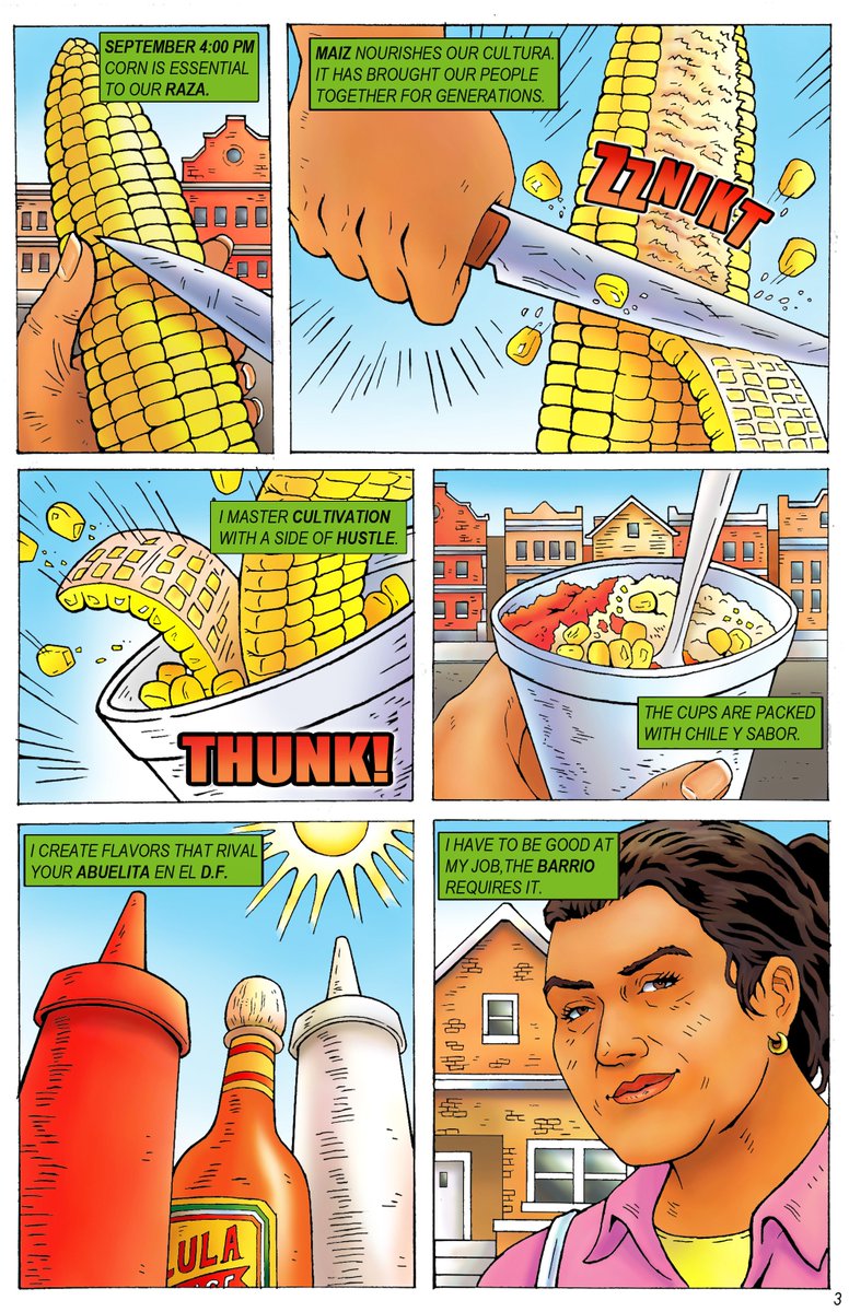 NACOart's tweet photo. @RPMontanez fun preview of my independent Comic book LA CHAMBA. is there a way we can make a comic book together #flaminhotcheetoscomics #lachamba #collab https://t.co/K0IU6hS8FB