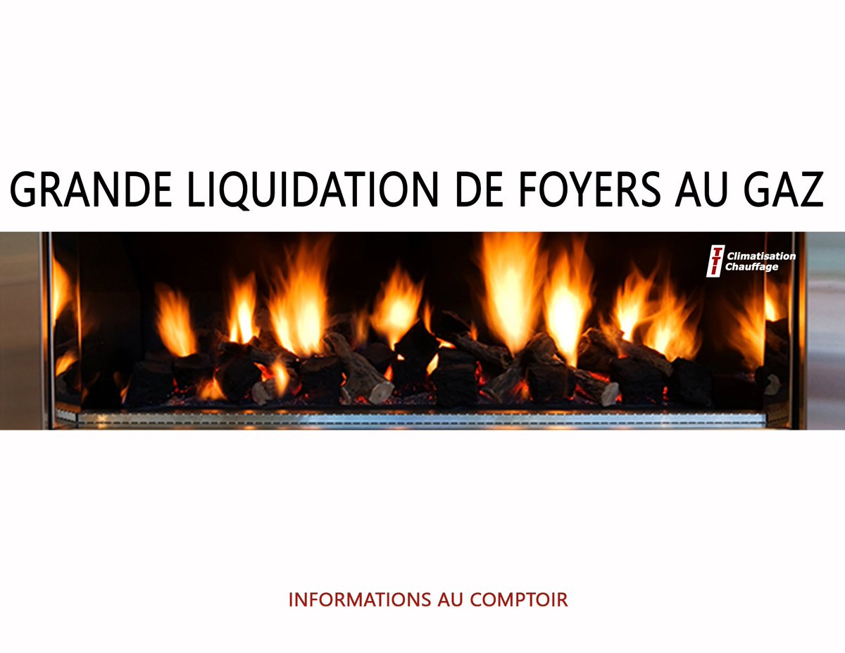 Ne manquez pas notre grande liquidation de foyers au gaz jusqu'à épuisement des stocks ! 

#TTI, #tticlimatisation, #foyersaugaz, #fireplaces, #HVAC