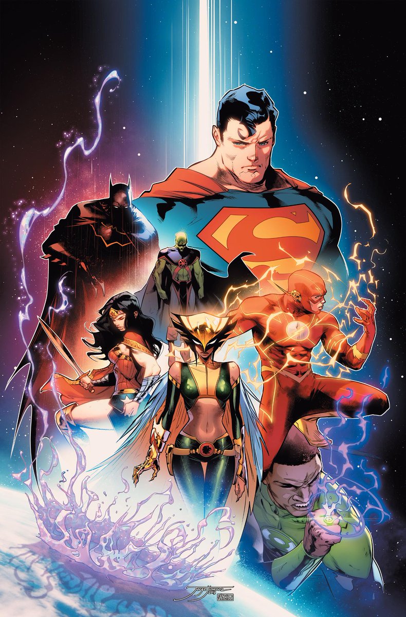 More all-star talent is coming to JUSTICE LEAGUE! Artists Jim Cheung and <a href="/JorgeJimenezArt/">Jorge Jiménez</a> will join writer <a href="/Ssnyder1835/">Scott Snyder</a> on the flagship title this June. JUSTICE LEAGUE #1 available 6/6: bit.ly/2ptSiSz