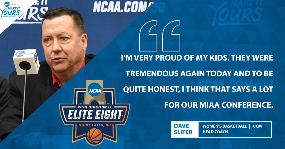 NCAADII's tweet photo. Watch @UCMWBB press conference following their quarterfinal victory over Lubbock Christian: https://t.co/G217NFTPgx #EliteEight https://t.co/7VveUn1nAU