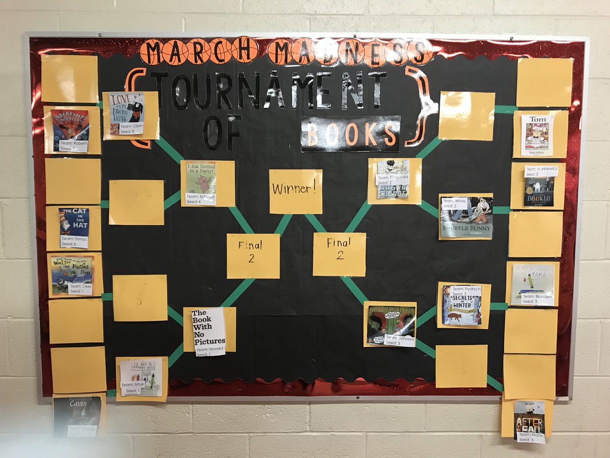 We’ve narrowed it down to our Final Four!! I love the excitement about books flowing through our school! #hlcsgreatthings #tournamentofbooks