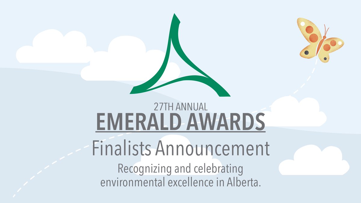 Join us on March 29 at 10:00 a.m. MST for our 27th Annual #EmeraldAwards Finalists Announcement at @TheatreJunction w/ special guests <a href="/AnoukKendall/">Anouk</a> from <a href="/DEassociation/">Decentralised Energy Canada, DEC</a> &amp; @YYCPhilanthropy from <a href="/greencalgary/">Green Calgary</a>. Can't make it in person? Watch the live stream via Periscope. #Alberta