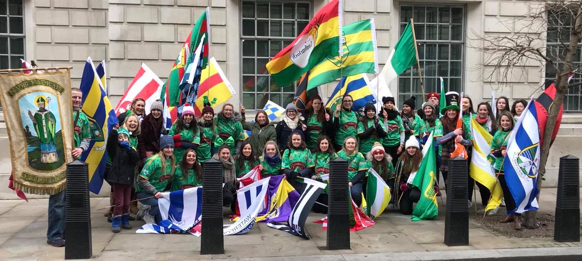 fr_murphys's tweet photo. Fr Murphy's Camogie &amp; Ladies Gaelic Football @fr_murphys  had a great day at the head of the Mayor of London St Patrick's Parade  Some Club for one club https://t.co/9Zx6KCO7wy