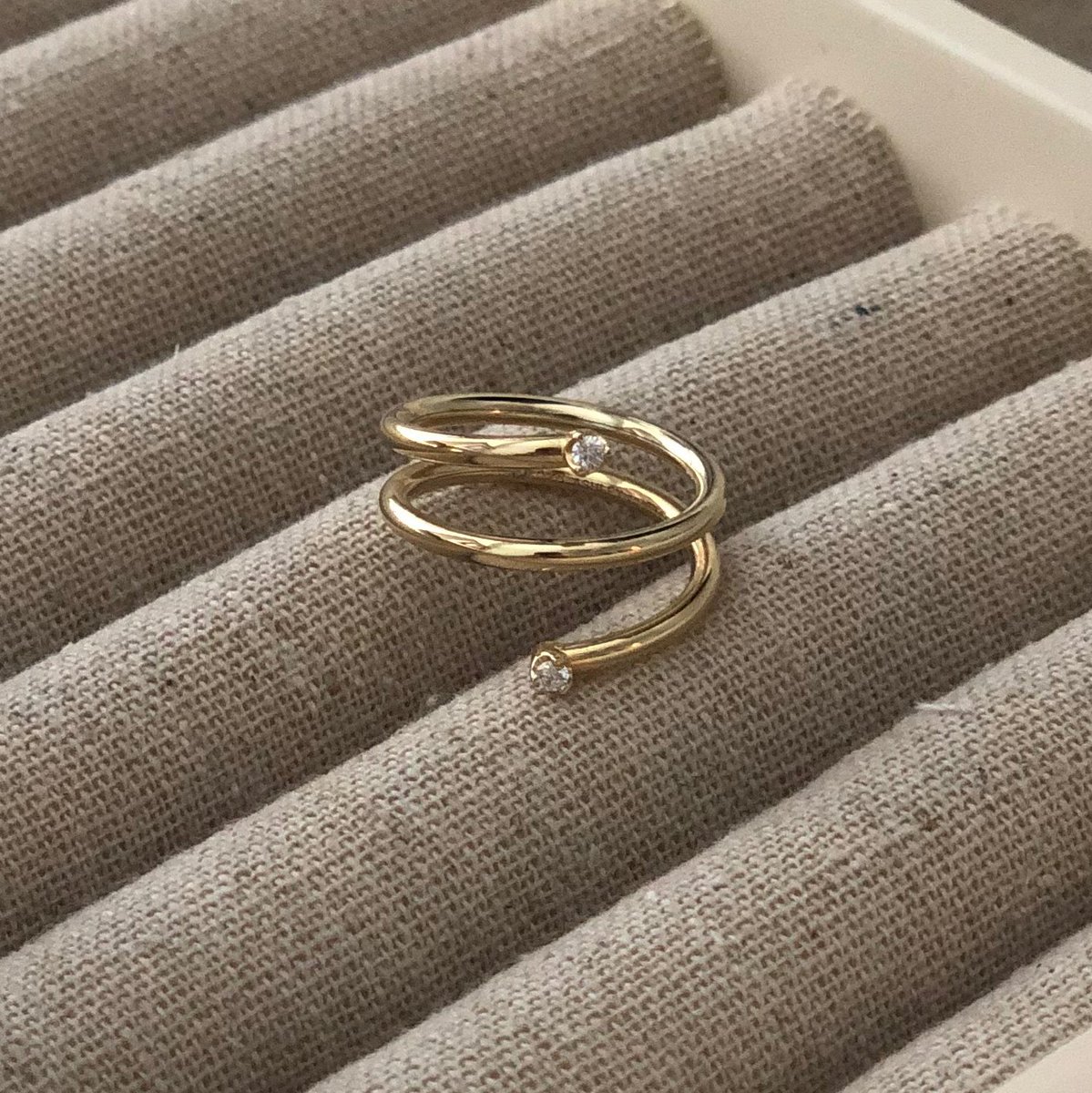 Bold and beautiful, the Diamond Spiral Ring 💍✨✨ #ashleybridgetco #diamonds #diamondring #finejewelry #newcollection #Spring2018