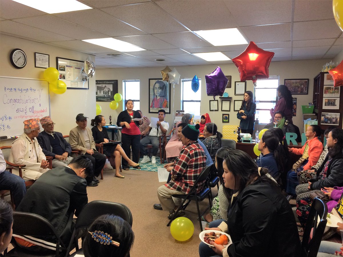RISEColorado's tweet image. On 3/3 RISE celebrated the work of the Burmese, Karen, Karenni &amp;amp; Nepali communities for their work on language and translation services in all APS schools. They collaborated &amp;amp; celebrated with Efren Ortiz &amp;amp; Patti Moon from APS.  #RISEColorado  #LanguageJustice #AuroraFamiliesRISE