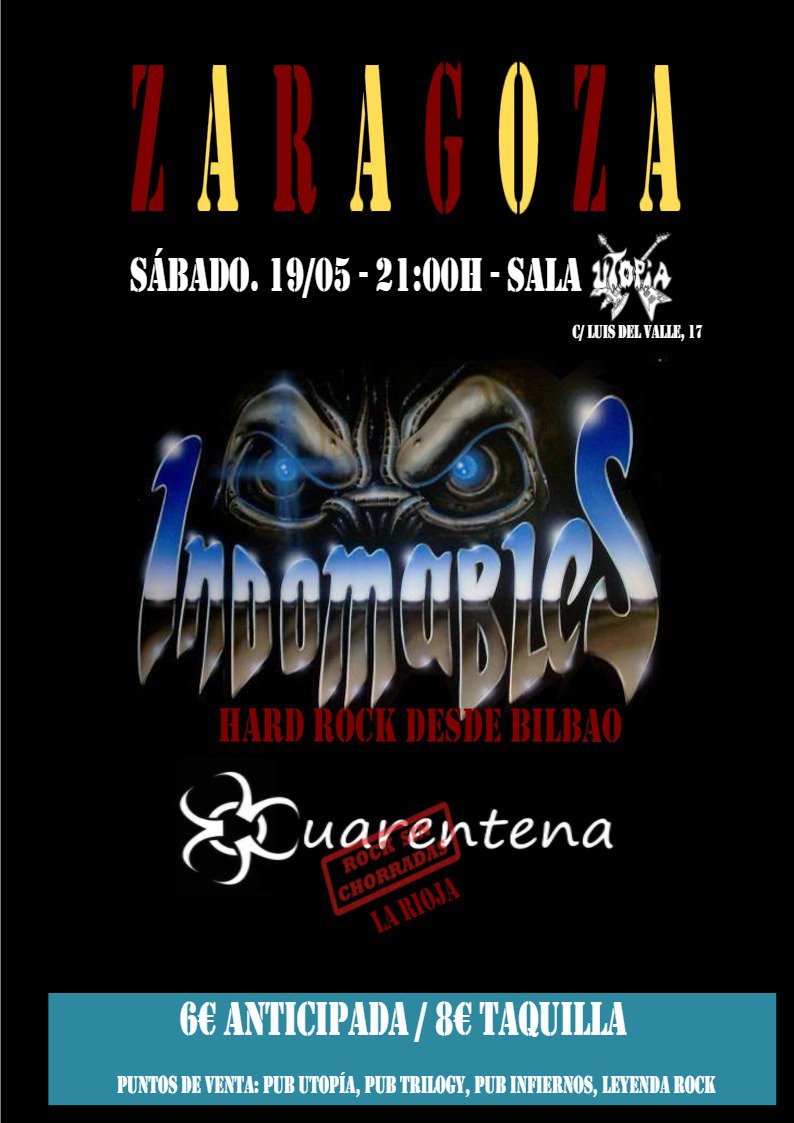 IndomablesRock's tweet photo. Volvemos a Zaragoza https://t.co/xs8JQFOJbm