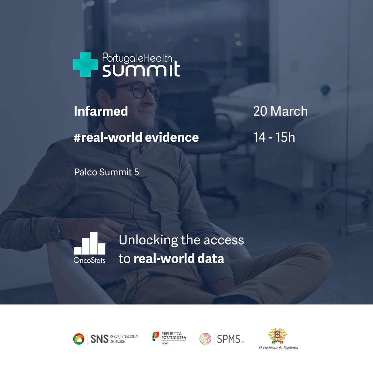 Our CEO, Miguel Borges, will participate tomorrow in a session about RWE, followed by discussion and Q&amp;A. The moment is promoted by <a href="/INFARMED_IP/">INFARMED, I. P.</a> (Portuguese HTA body), tomorrow at 2 p.m. during the event Portugal eHealth Summit 2018.
Hope to see you there.
#RWE #RWD #medtech