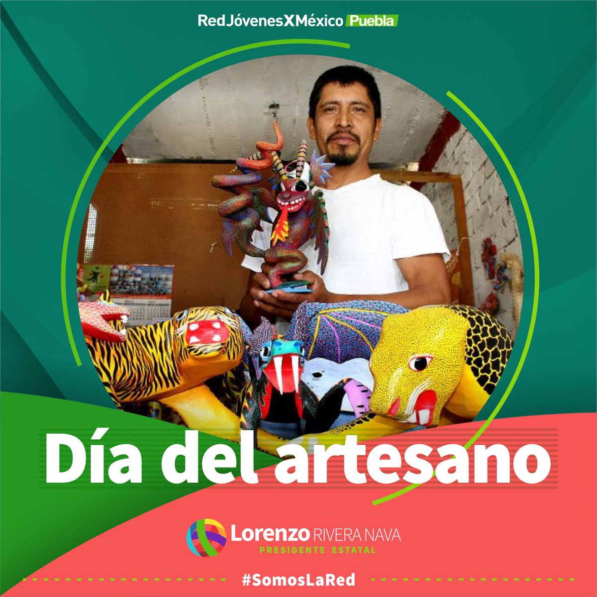 LorenzoRiveraN's tweet photo. "Ser artesano es dejar que el alma salga a la luz, transformada en una obra". Valoremos el trabajo de quienes difunden nuestras tradiciones y cultura a través del arte #DíaDelArtesano #SomosLaRed https://t.co/kjhXw84B3V