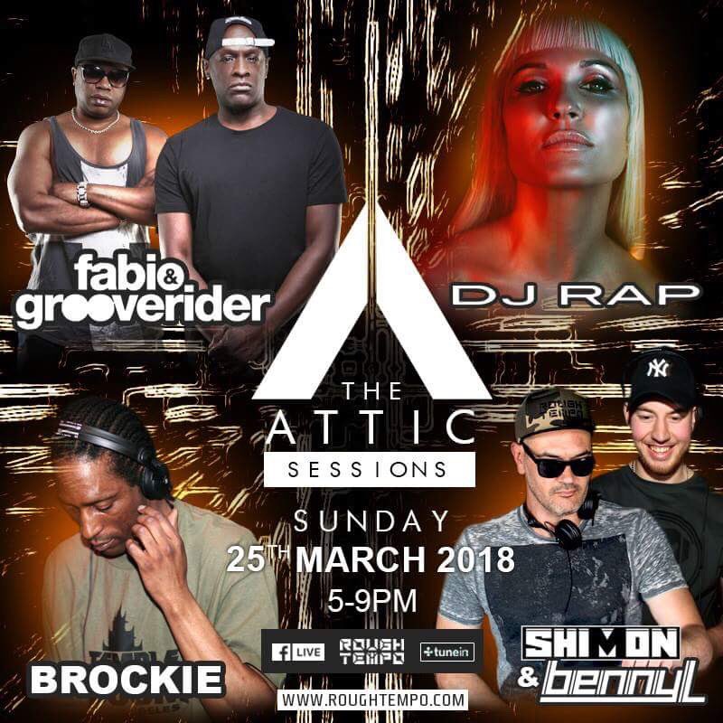 RoughTempo's tweet image. This coming Sunday, it’s a very special live stream from Rough Tempos Attic Sessions with an amazing lineup! Do not miss it!! 5pm-9pm (Please Retweet) #rtdnb #atticsessions