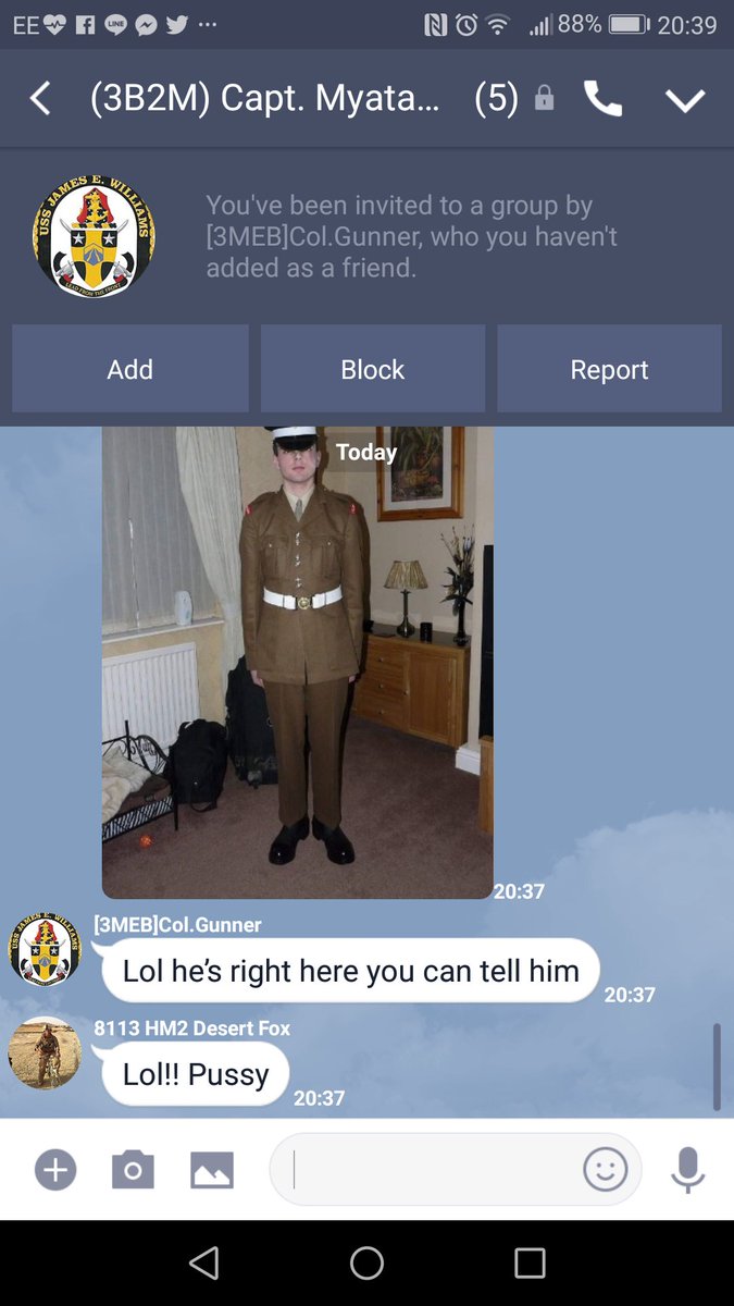 8th_MEU's tweet photo. Lady's and gentlemen the 3MEB at it's best spamming people to a group https://t.co/LZ5oPKBf9H