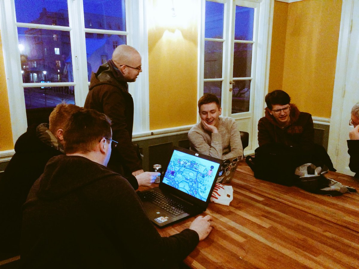 gamemakersis's tweet photo. Tonight is our first meet’n’build event @IDNOrvk 🎉 all are welcome to show what they’ve been working on, build something new or just hang out, play games & have a good time! 🍻🎮#gamemakersis #gamedeviceland https://t.co/3TPhDzP0Is