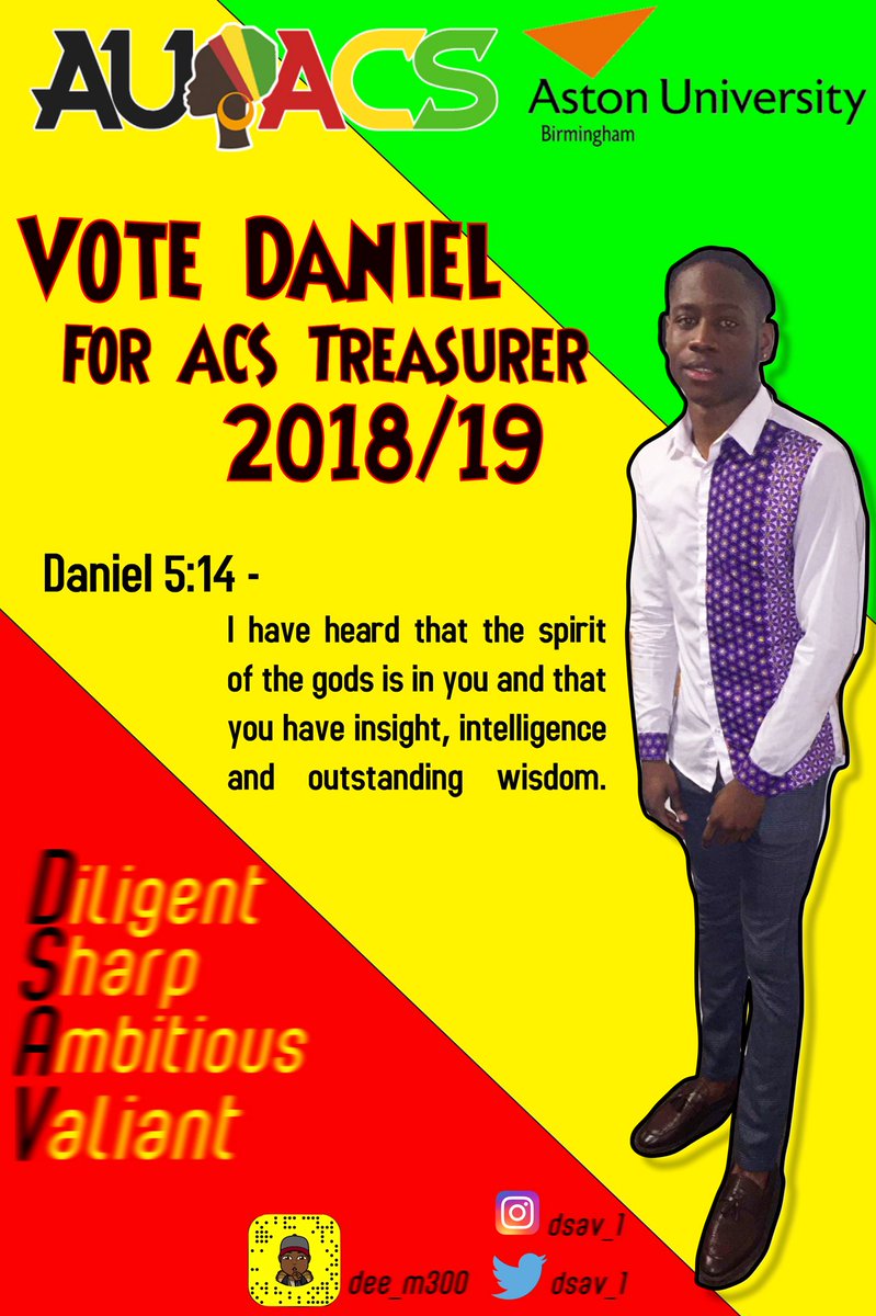 dsav_1's tweet photo. Yoo guys, so I’ve decided to run for @Aston_ACS Treasurer 2018/19 &amp; I would really appreciate all your support - you know what it is already, 2018/19 due to be prosperous ✨ #DSav4Treasurer ‼️ https://t.co/VKAICZIesX