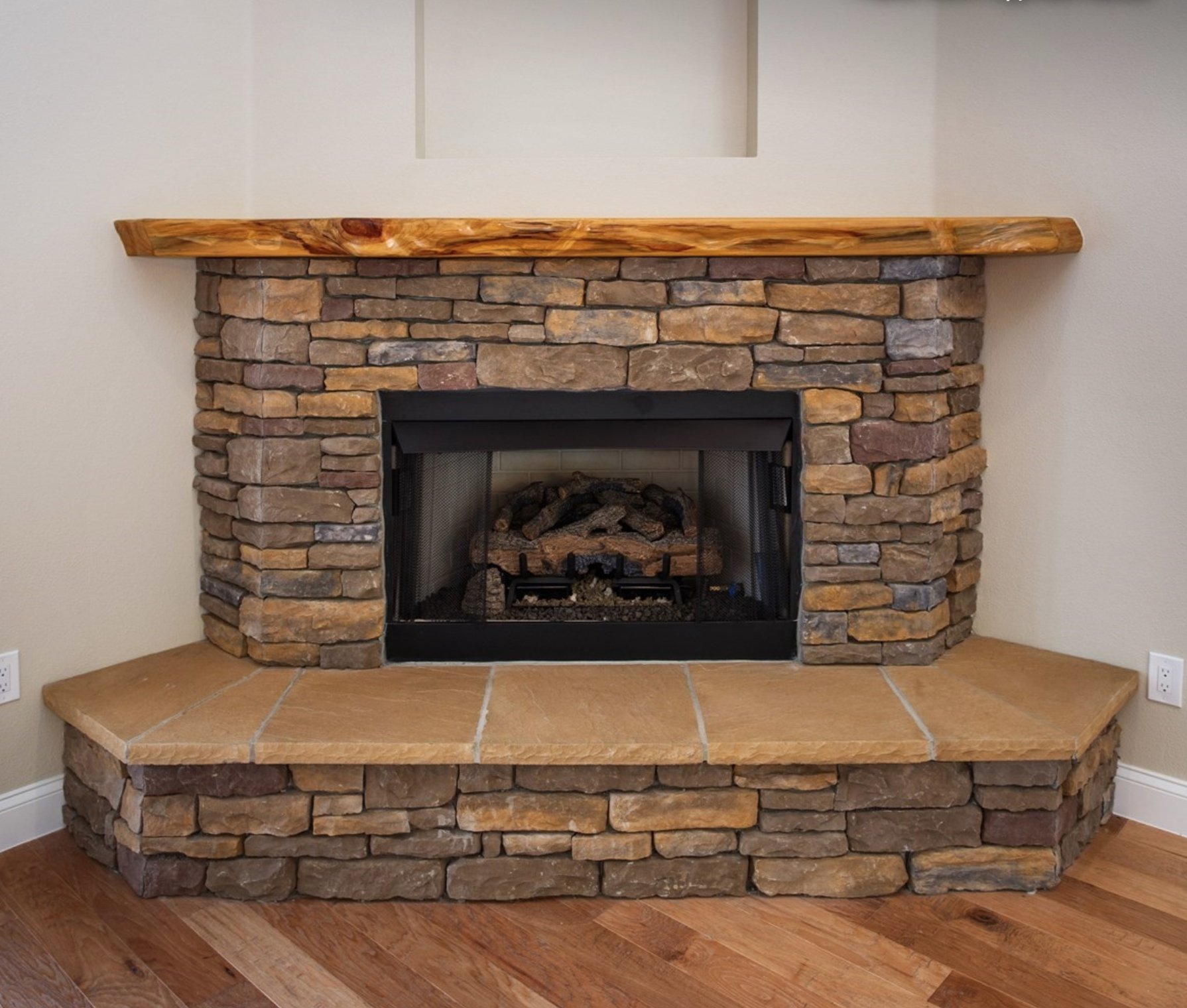 corner stone fireplace pictures