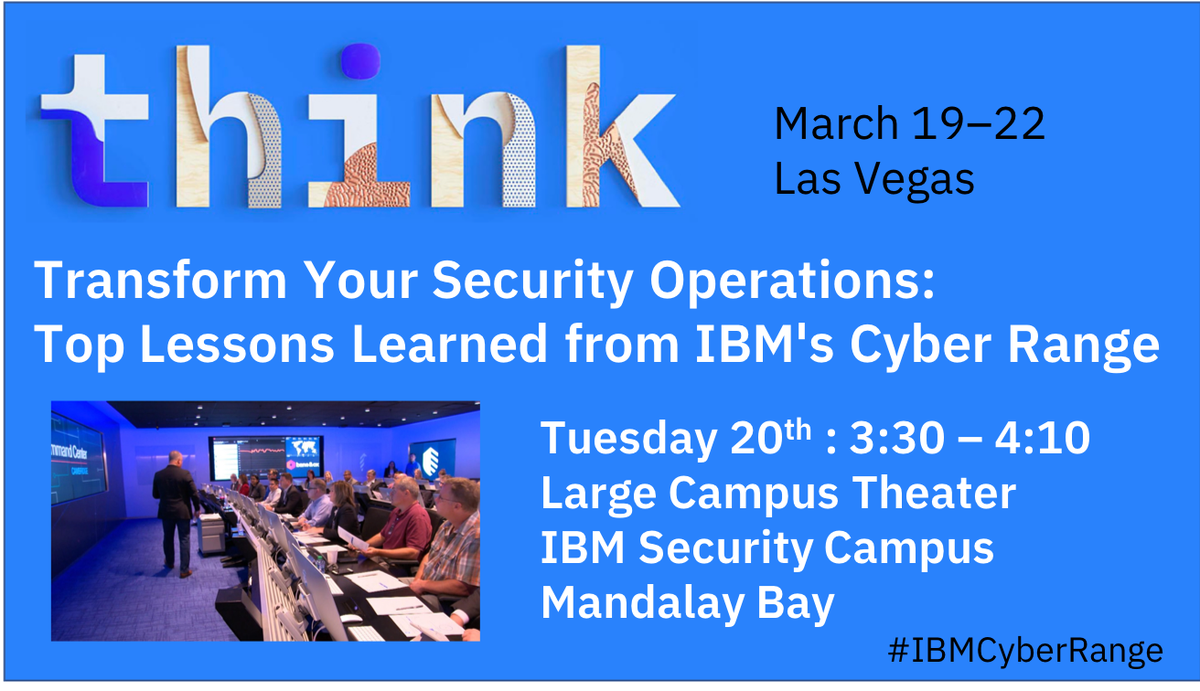 At #IBMThink - hear from our team running the world's first immersive cyber security simulator after a year in operation.
