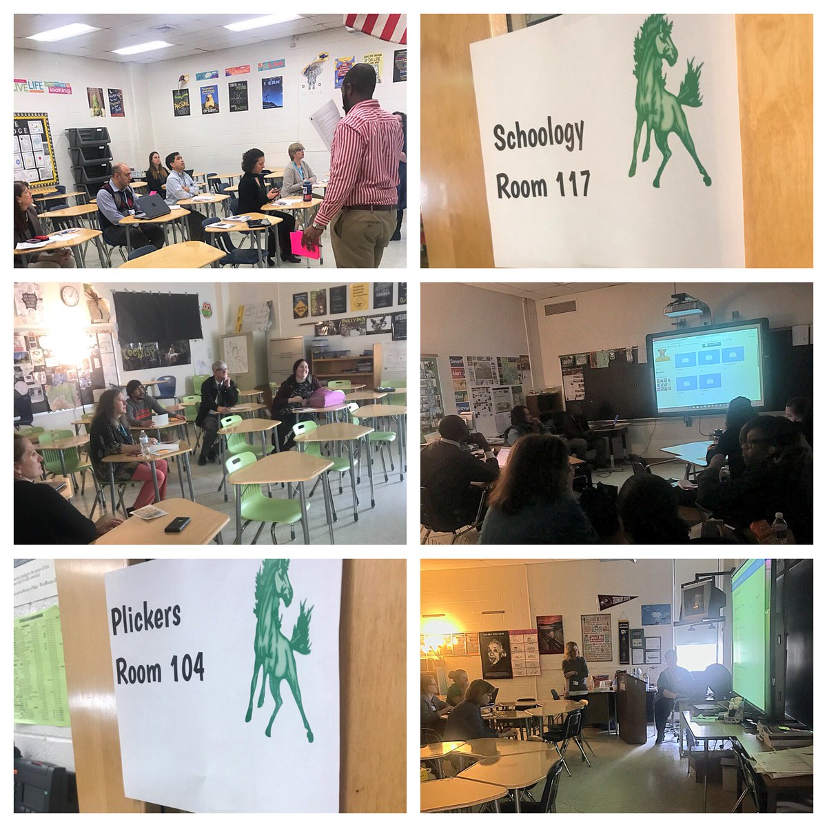 We had an awesome time “EdCamping” today on campus!  Tons of great takeaways on using tech tools to increase opportunities to respond during instruction and increase student engagement. Thank you @MissCoates_PBIS 😊  #PBIS  #weareGR  #StallionPride 💚💙🐴