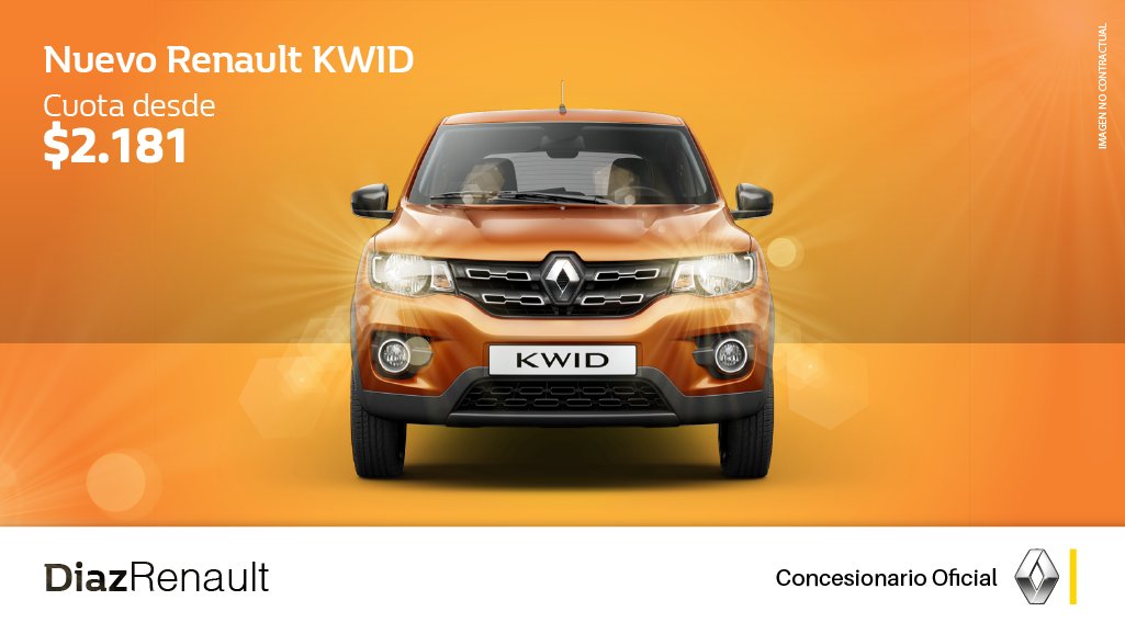 DiazRenault's tweet photo. NUEVO RENAULT KWID. Con el #PlanDelMes puede ser tu próximo 0km. ¡Consultados por él! Ver Términos Legales >> https://t.co/mUym3Dc2r6 https://t.co/ramkQrWpHx