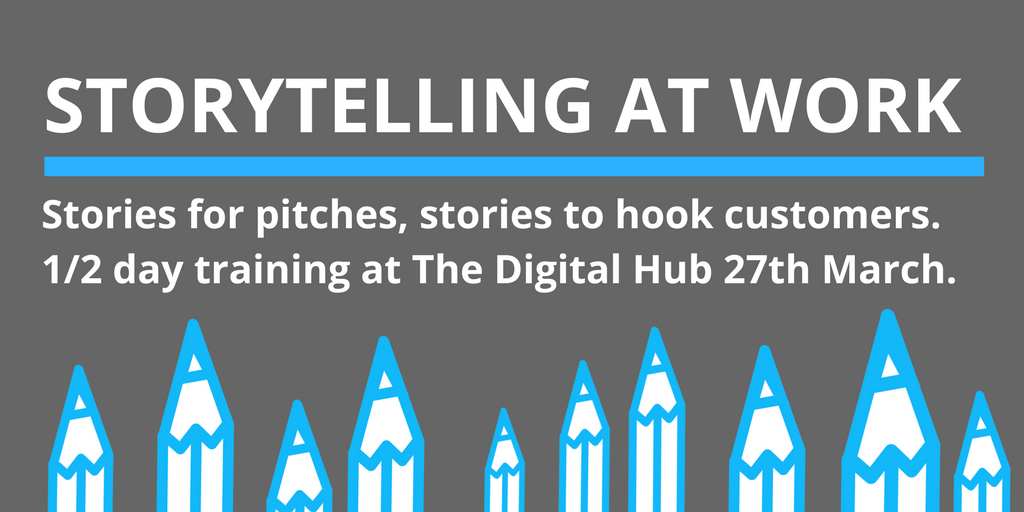 steverawling's tweet photo. Stories win clients, stories hook customers, stories explain tech to a non-tech audience. #IrishTechParty are you telling the right stories about your work? 1/2 day Business Storytelling masterclass with BBC consultant @SteveRawling @TheDigitalHub https://t.co/3vlR869Koc https://t.co/jm06Meg0G1