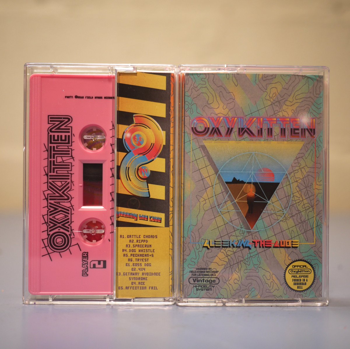“Gleeking  the Cube” is a playful affair that splits the difference between a  speculative sexploitation soundtrack and vintage video game audio" says a  very smart man. Pick up the <a href="/_oxykitten/">Oxykitten</a>  tape (or the whole Spring batch) here! bit.ly/2HNEVTZ
