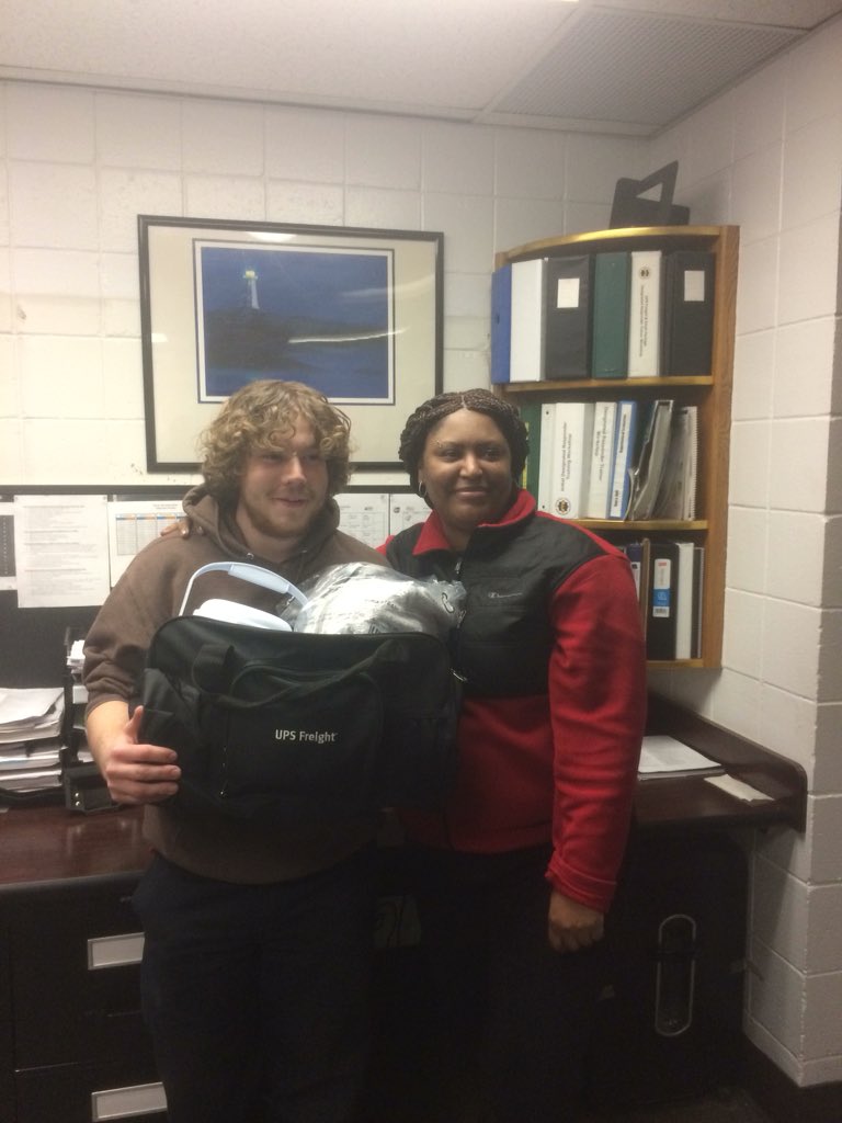 Safety VIP Recognition: Andrew Young received a bag of recognition from CHSP co-chair Gwenn for obtaining Safety VIP status in the Willow Grove Hub