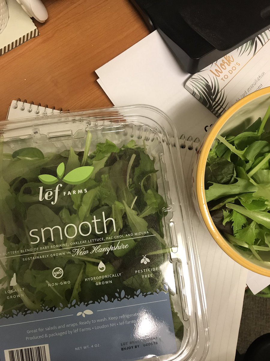 AlexisRiffel's tweet photo. @leffarm You've ruined me. My work salads have never tasted so good. I only want Lef Farms greens from now on. 💚🥗Thanks for all you do! https://t.co/q5YZttxrBV