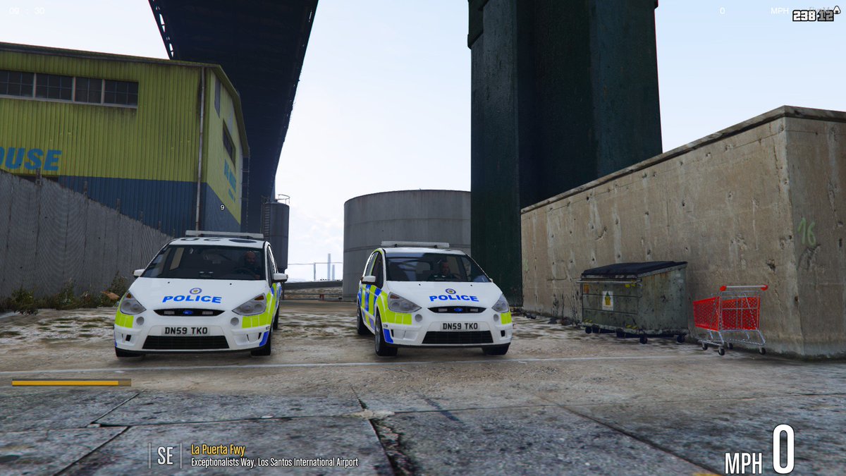 WMRPC_FOU's tweet photo. FOU Superintendent (@WMRPC_RBram) and FOU Acting Inspector sat at the airport awaiting for some calls whilst maintaining security #FordSMax @WMRPC_Official https://t.co/OMXpwObyg3