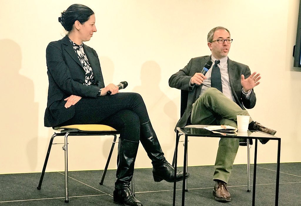 I love it when my two worlds of #diplomacy and #tech combine! Fascinating chatting w/ <a href="/kncukier/">Kenneth Cukier</a> <a href="/TheEconomist/">The Economist</a> <a href="/FutureFP/">FutureForeignPolicy</a> event about how emerging technology can be an enabler (or not) for international affairs &amp; the importance the next generation having a voice in foreign policy.