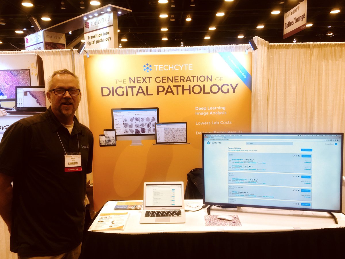 We're excited to be here at #USCAP18! We would love to show you the next generation of #DigitalPathology. Come visit us at booth 430! 
#techcyte <a href="/TheUSCAP/">USCAP</a> #uscap #DeepLearning #AI #pathology #AugmentedIntelligence
