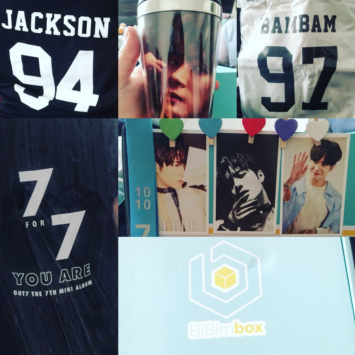LilyGrey20's tweet photo. Got my 1st @BibimboxKorea I got the @GOT7Official box so happy it came earlier than expected thx u #JacksonWang #BamBam #GOT7 #7for7 #kpop #Bibimbox https://t.co/tWl1GLUfcS