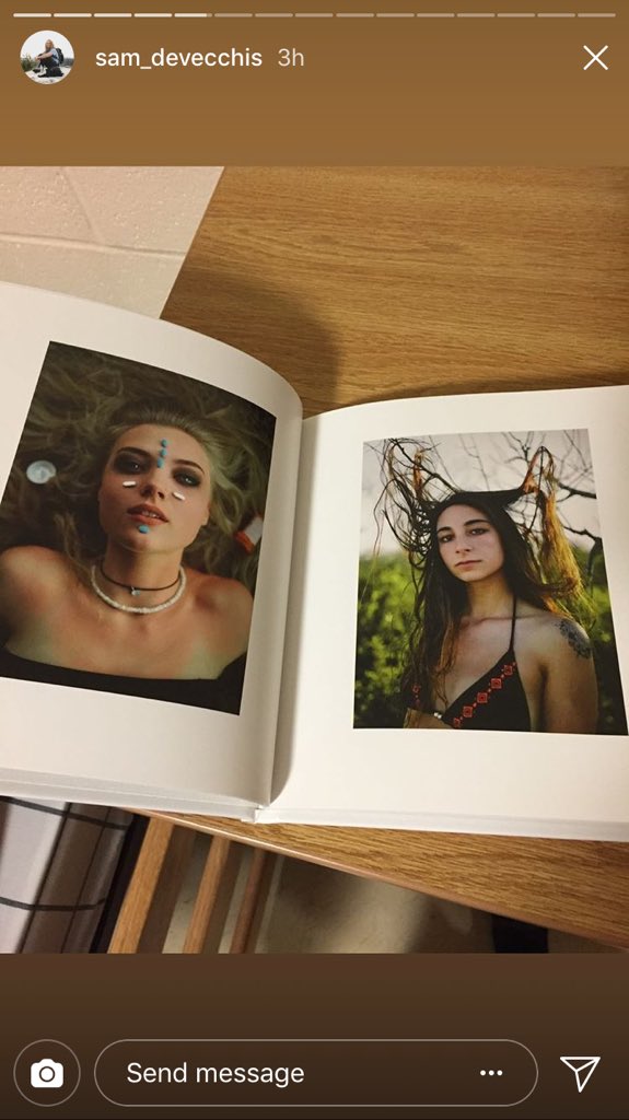 Emmmmiie's tweet photo. Me and my best friend tried modeling and ended up next to eachother in this one photographers photo book I mean.... Best friend goals or what https://t.co/htjiuAqD4p