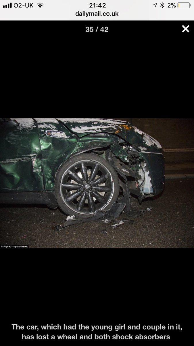 Nelsonbuild's tweet photo. @MailOnline how has the wheel style changed and coincidentally accentuates the damage to green mini. No apparent statements from black mini hitting BMW!!??!!??#fakenewsmonster https://t.co/y73B8covKd