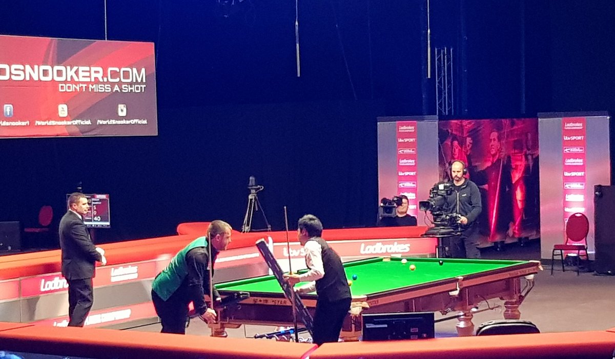Dafasnooker's tweet photo. Ding Junhui beats Mark Allen 6-2 in the first round of the #playerschampionship
#dingdingroundtwo https://t.co/gAl0ADWLEK