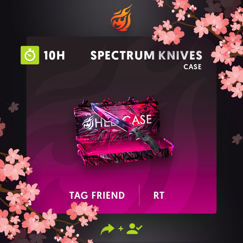 🔥Get daily money goo.gl/r8YLXK   
🔥Follow us + RT
🔥Tag your friend
💰The prize is Spectrum Knives Case by 175$!
⏳A winner in 10h!