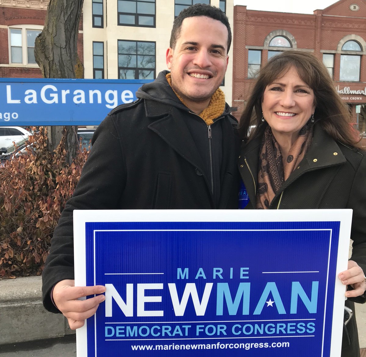 HRC joins members and volunteers today in getting out the vote for Marie Newman in Illinois' Third Congressional District.