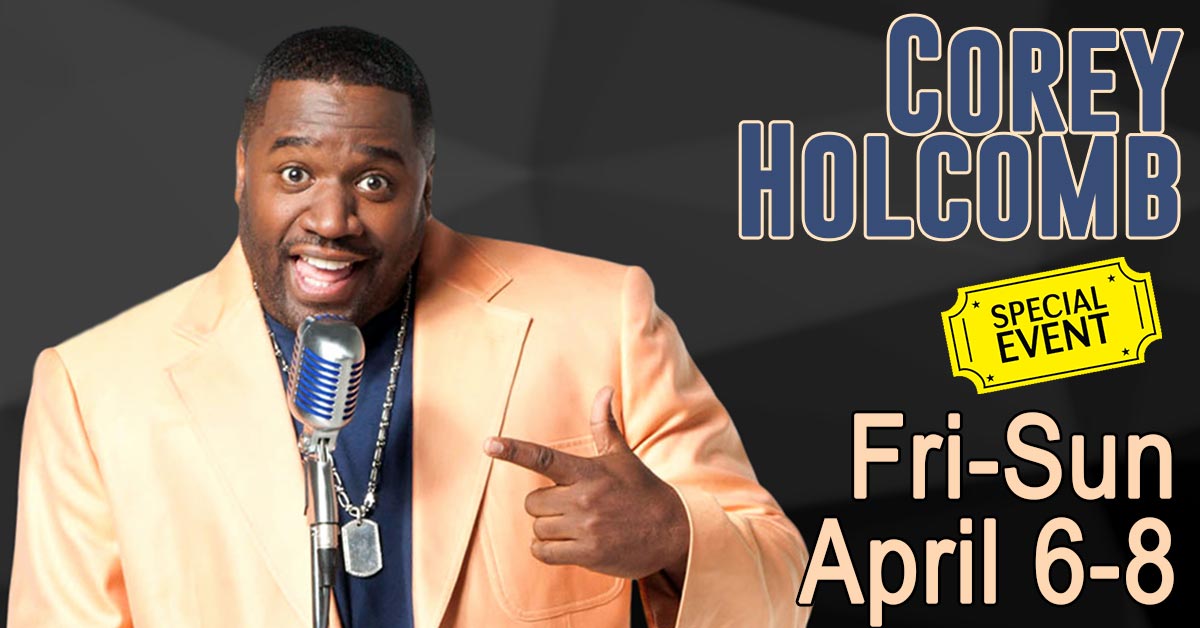 Coming up April 6-8, we have the one and only <a href="/thecoreyholcomb/">Corey Holcomb</a> performing.  Get those tickets now, because you know he's going to pack the house!!  greenvillecomedyzone.com/tickets/?page=…