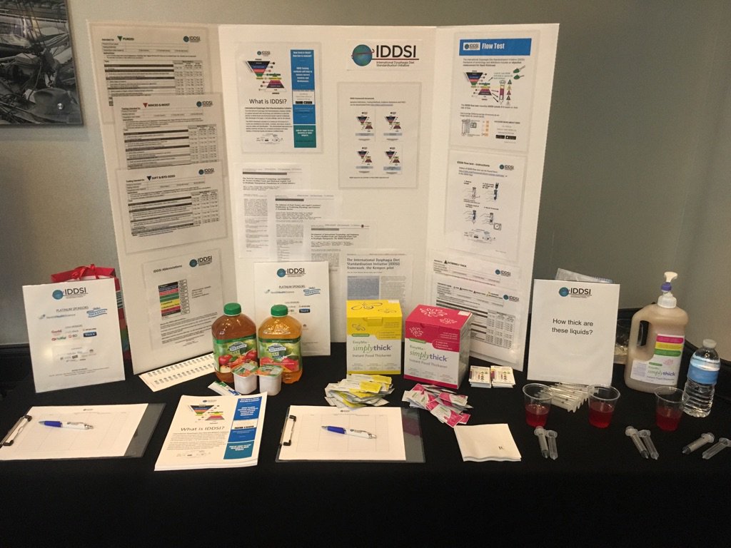 SimplyThickGel's tweet photo. Honored to help #IDDSI demonstrate the flow test at #DRS18 last week!
#MildlyThick #ModeratelyThick #ExtremelyThick #dysphagia #SimplyThick #EasyMix #slpeeps https://t.co/YmHoN68Kkv