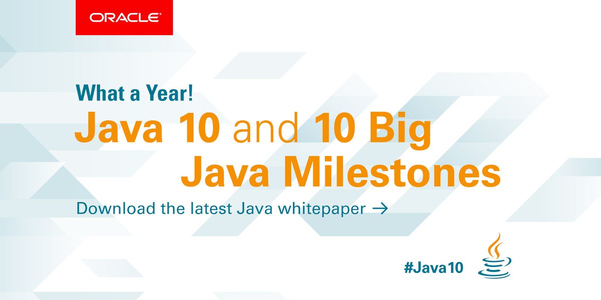 Java Learn What S New In Java And Java 10 Download The Latest Java Whitepaper Java10 Jdk10 T Co Sx6edoct0p Java Learn What S New In Java And Java 10 Download The Latest Java Whitepaper Java10 Jdk10 T Co Sx6edoct0p
