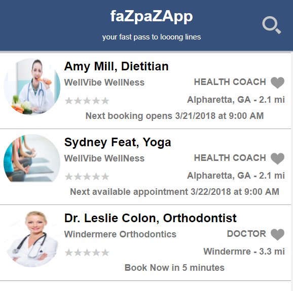 fazpazapp's tweet photo. @DrPodray Hello Dr. Podray, I live in cumming GA and will be glad to meet up and provide our free appointment scheduling/wait in line app to your practice.  It will look something like this to your patients or users.  Yogesh- 317 345 0744 https://t.co/ImB7ahf0kz