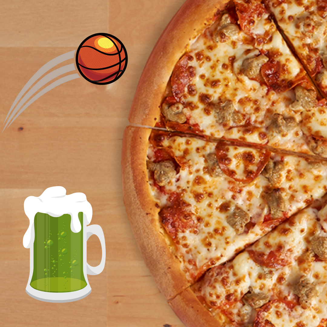 PJ_Yakima's tweet photo. What did you do for the holiday weekend? 
A. Drank a green beer for St.Patrick's Day 
B. Decorated the house &amp; wore green 
C. Watched Basketball 
D. Had a Pizza Party https://t.co/8cUl17AHfb