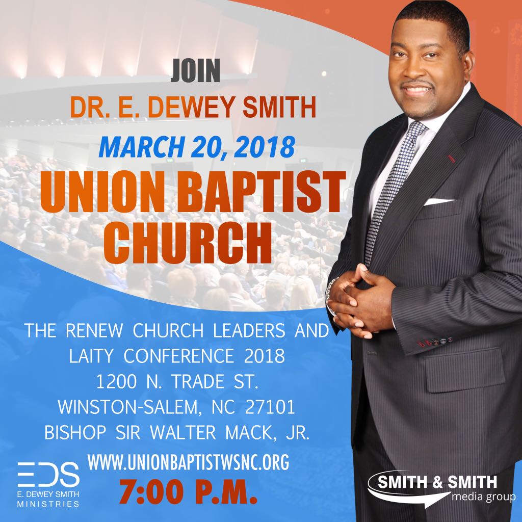 HOHATL's tweet image. If you are in the Winston-Salem, NC area join Dr. @edeweysmith at the Renew Church Leaders and Laity Conference at 7PM tomorrow night, March 20th!
