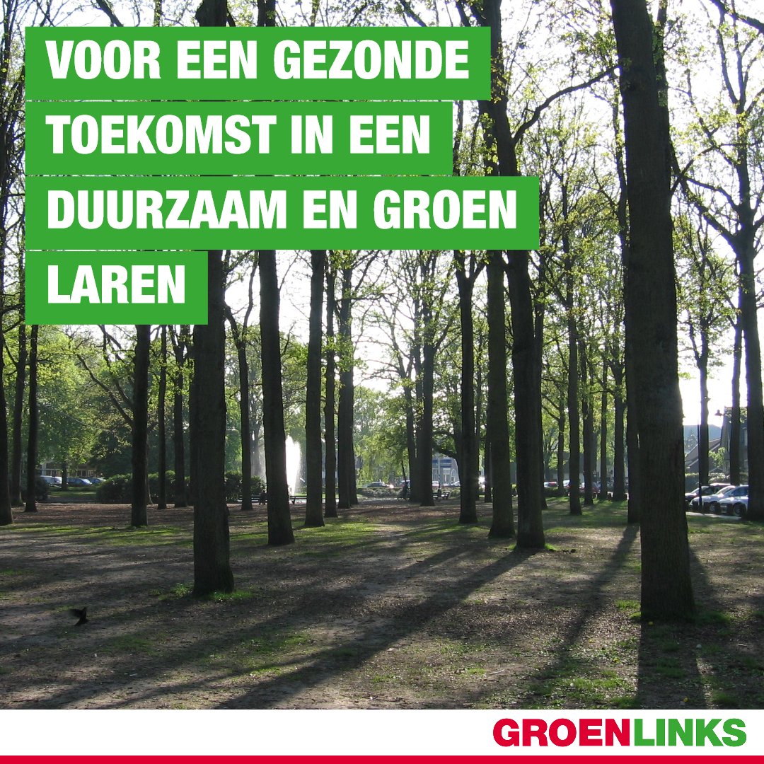 Verandering begint in Laren. Stem vandaag GroenLinks. Voor een gezonde toekomst in een duurzaam en groen Laren! #veranderingbeginthier #GR2018