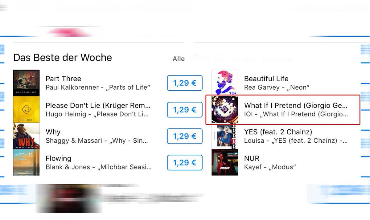 IOIuniverse's tweet photo. Big feature on #iTunes frontpage for IOI - What If I Pretend (Giorgio Gee Edit). Get the song here: https://t.co/QEMZvoUaGn https://t.co/ESzWRZPBTB