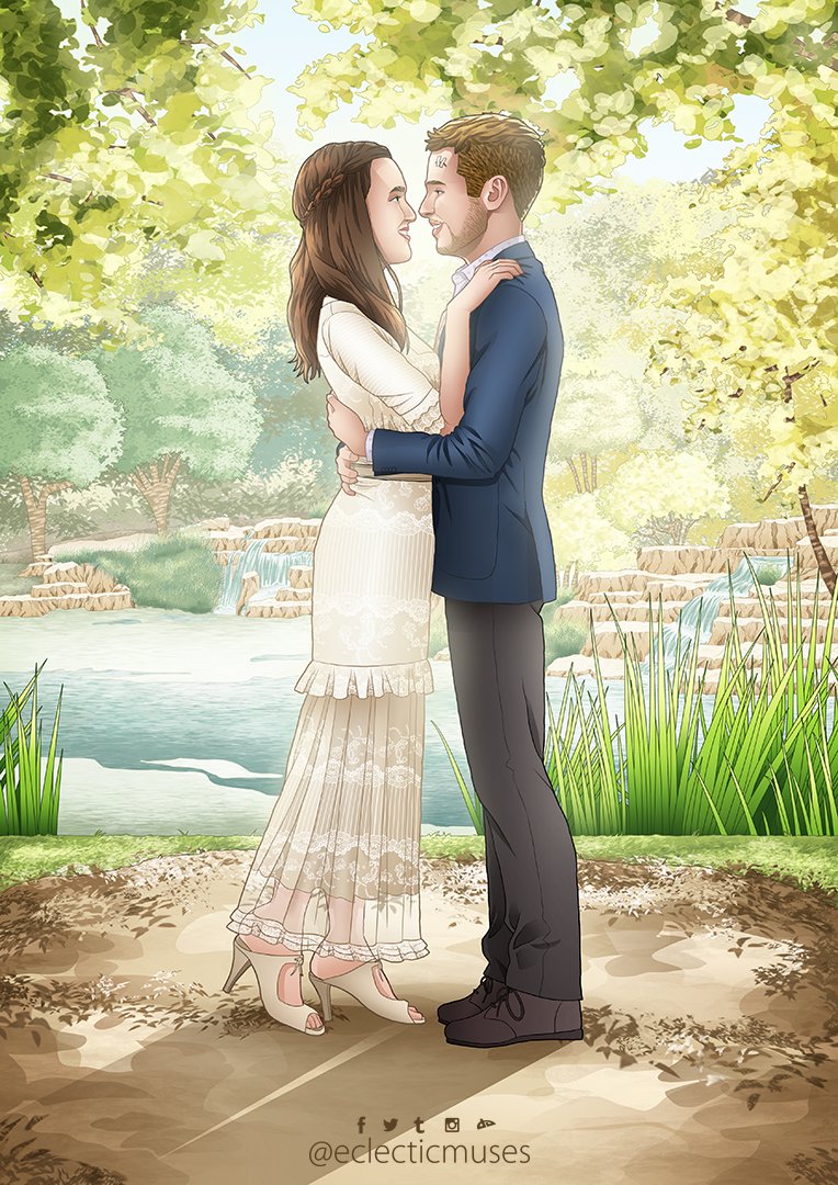 Finished my #Fitzsimmons wedding art! This was an adventure to create. Here's to a happy marriage for my favorite TV couple! @Lil_Henstridge @AgentsofSHIELD @ChloeBennet4 @clarkgregg #AgentsofSHIELD #SHIELD100