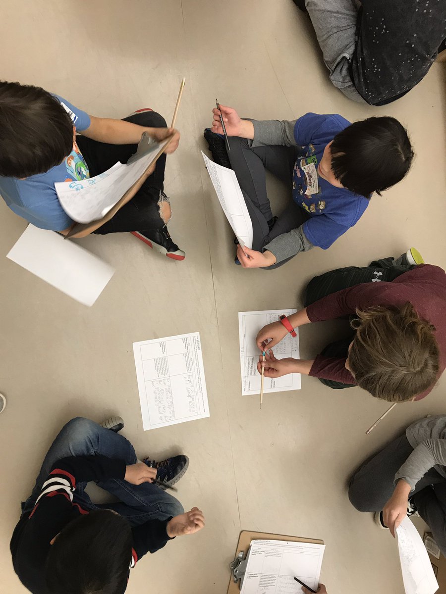 jamiestewartjs's tweet photo. Learning through (role) play: take on the persona of a party with vested interest in an issue. Synethsize evidnece and claims that represent that group and then present those ideas. 2nd grader, "wait - you really can't know something until you hear all sides!" #learningtogether https://t.co/YXa6x51OOJ