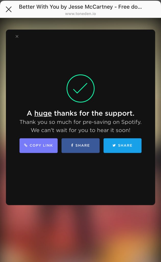 wind4dancer's tweet image. Can’t wait!!!! “Just supported @JesseMcCartney's track on #toneden. Check it out here:  toneden.io/jesse-mccartne…” #betterwithyou