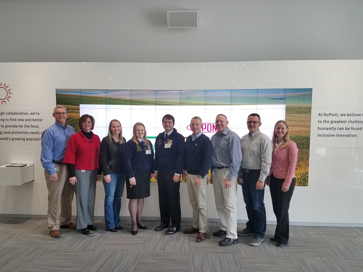 Great visit with Ian and Erica, National FFA officers today in Johnston, IA. <a href="/corteva/">Corteva Agriscience</a>