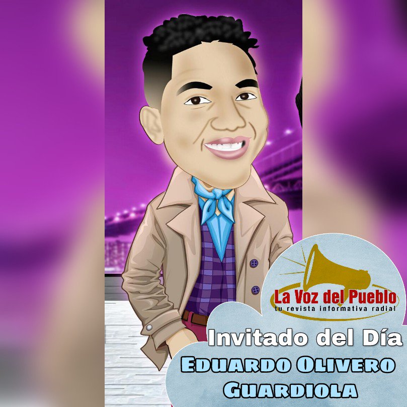 vozdelpuebloc3's tweet photo. No te pierdas mañana desde las 8am a través de los 100.7FM la #EntrevistaDelDía👌 con el talentoso Eduardo Olivero Guardiola, creador de Wise Creativity y diseñador de las caricaturas del momento. #OrgulloColonense https://t.co/C4rBYFOGPh