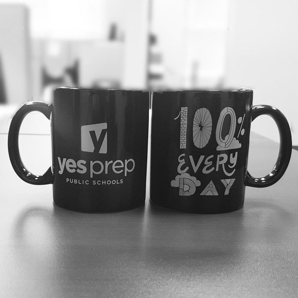 100% Everyday!  YES Prep custom mugs #YESPrep
