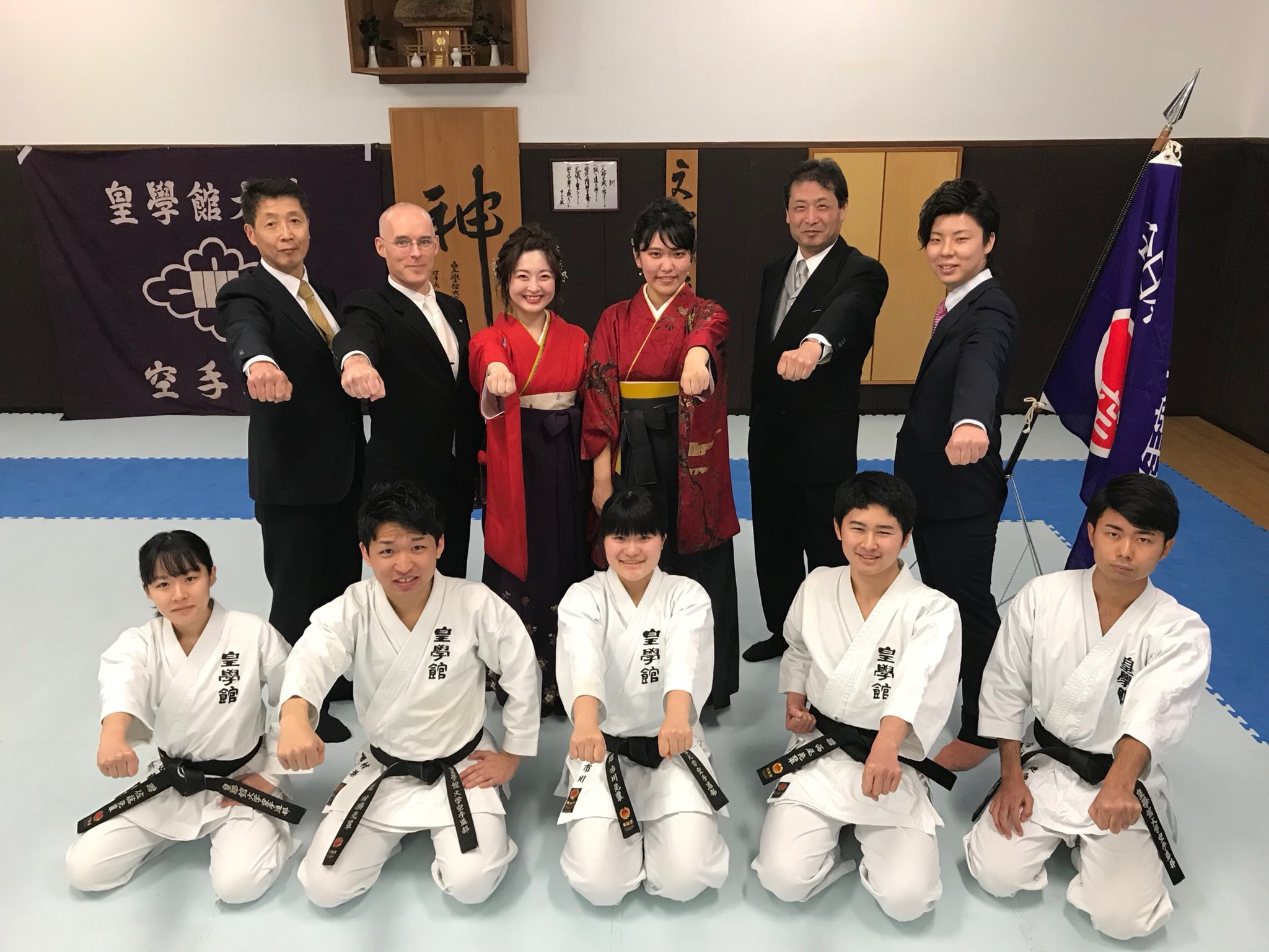皇學館大学 空手道部 on Twitter "3/18には日本空手協会の三重県大会があり、3/19には4回生の先輩