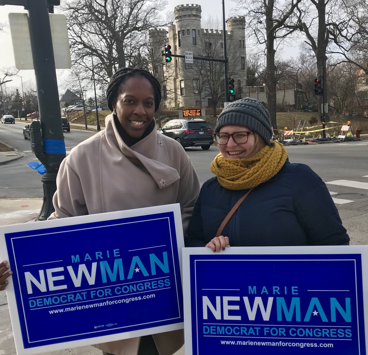HRC members, supporters and volunteers are on the ground supporting Marie Newman.